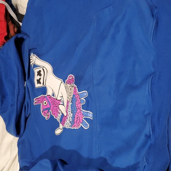 Youth size large cobalt blue fortnite hoodie - Picture 2 of 7